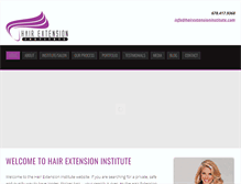 Tablet Screenshot of hairextensioninstitute.com